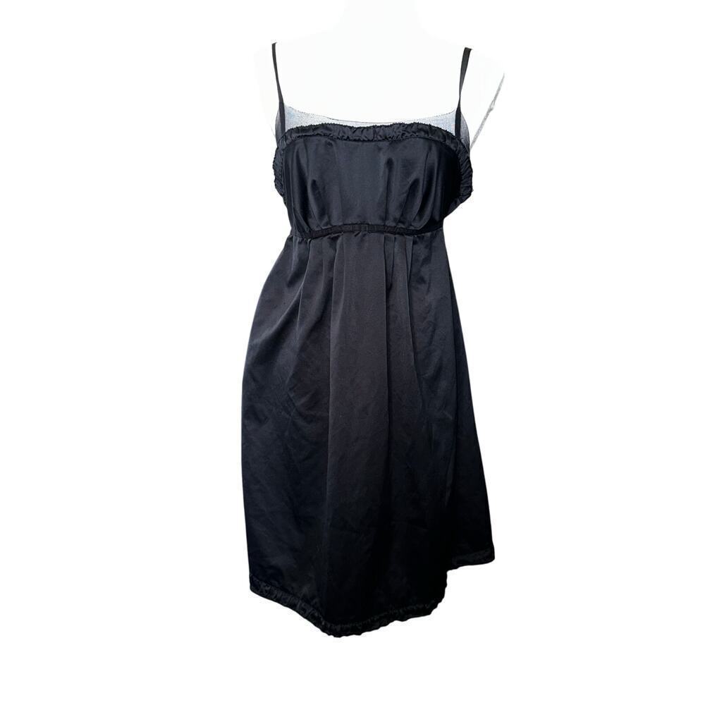 Simply Vera Wang Womens Babydoll Black Ruffle dress